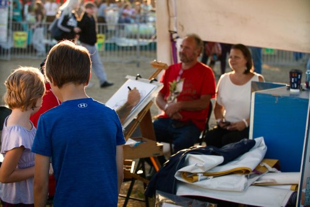 Caledonian County Fair – artist Jeffrey Arce – Amanda Bedora and family 7