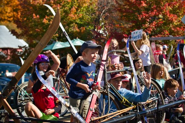 Burk Fall Festival – parade – kids on float