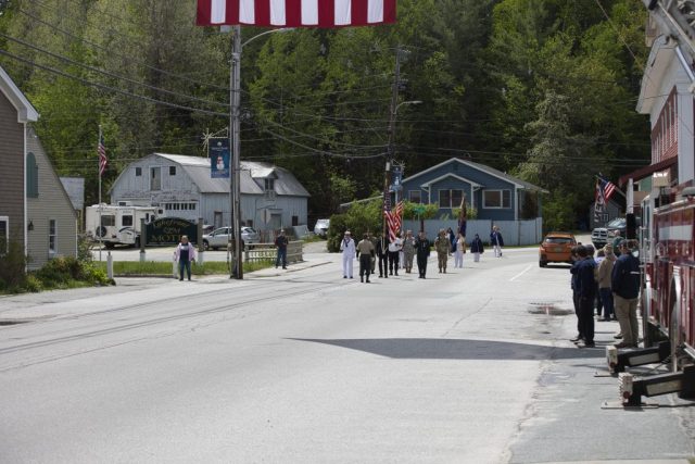 4G0A9347 Spectators line the street during the Memorial Day parade in Island Pond, Vermont.