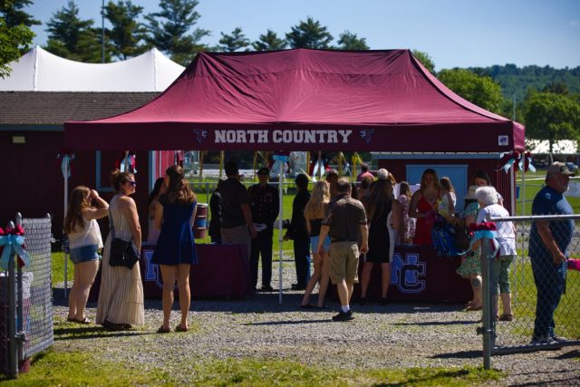 Crowds anter to watch the North Country Union High School graduation ceremony