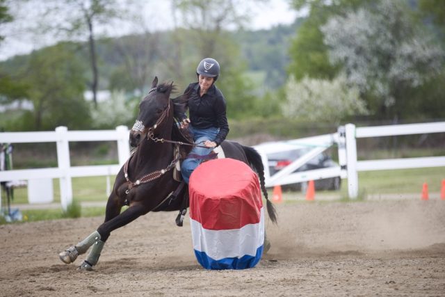 poll and barrels – 3 Barrel racing at the Orleans County Fairgrounds