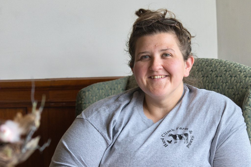 Kellie Jenkins during a Northern Voices interview about Vermont 4-H